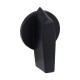 7AR114 AR114 LOVATO MANOPOLA COLORE NERO, PER MOSTRINA 65X65MM 6MM PER GN12H GN20H GN25H