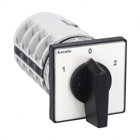 7GN6313U GN6313U LOVATO Conmutador de polos 2 velocidades (Dahlander) 1-0-2 GN13 63 A Modelo U 65x65