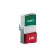 8LM2TBL7222 LM2TBL7222 LOVATO OPERATORE PULSANTE DOPPIO AD IMPULSO CON INDICATORE LUMINOSO BIANCO Ø22MM SERI..