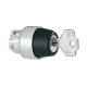8LM2TS320G505 LM2TS320G505 LOVATO SELECTOR SWITCH ACTUATOR KEY, Ø22MM 8LM METAL SERIES, 2 POSITION, 0 1 WITH..