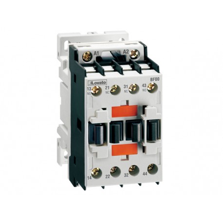 BF0022A024 LOVATO CONTROL RELAY WITH CONTROL CIRCUIT: AC AND DC, BF00 TYPE, AC COIL 50/60HZ, 24VAC, 2NO AND ..