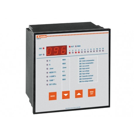 DCRK12 LOVATO AUTOMATIC POWER FACTOR CONTROLLER, DCRK SERIES, 12 STEPS