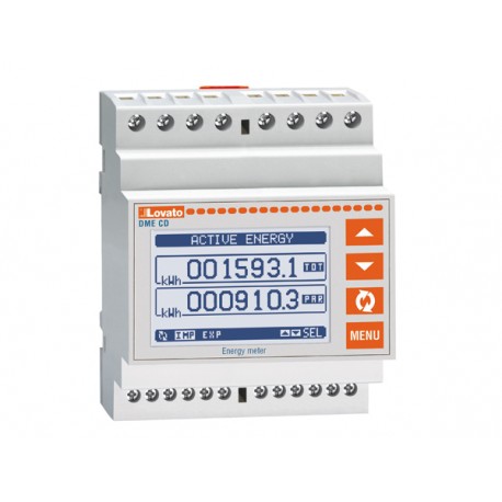 DMECD LOVATO Concentrador para 8 DME con salida de pulsos, RS485 y expandible con EXM