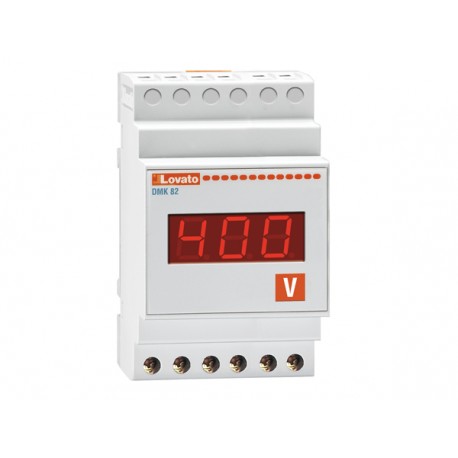 DMK82 LOVATO VOLTMETER OR AMMETER, SINGLE PHASE, 1 VOLTAGE OR CURRENT VALUE, 1 MAXIMUM VOLTAGE OR CURRENT VA..