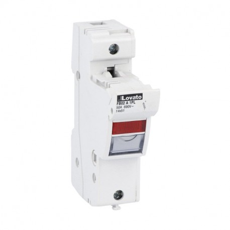 FB02A1PL LOVATO Portafusible Seccionable 50A 1 Polo + Indicador cURus