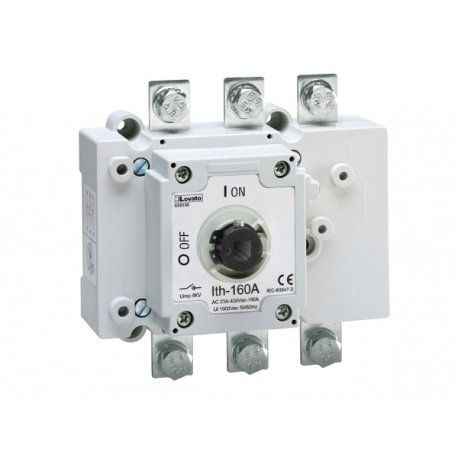 GE0200 LOVATO THREE-POLE SWITCH DISCONNECTOR, 250A