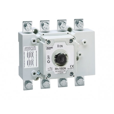 GE0800DT4 LOVATO QUATRE-POLE sectionneurs, POUR PHOTOVOLTAÏQUES APPLICATIONS JUSQU'À 850A 1000VDC (DC21B), E..