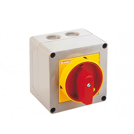 GX2092P25 LOVATO ROTARY CAM SWITCHE, GX SERIES, P25 VERSION IN ENCLOSURE WITH PADLOCKABLE ROTATING HANDLE. O..