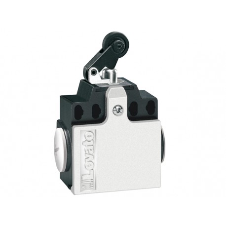 KCC2S02 LOVATO LIMIT SWITCH, K SERIES, ROLLER CENTRE PUSH LEVER, 2 SIDE CABLE ENTRY. DIMENSIONS COMPATIBLE T..