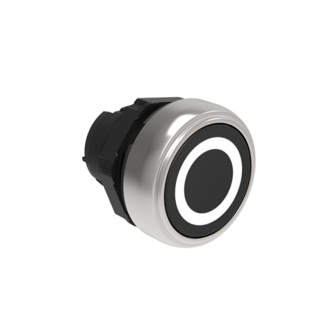 LPCB1102 LOVATO OPERATORE PULSANTE AD IMPULSO CON SIMBOLOGIA Ø22MM SERIE PLATINUM, RASATO, 0 / NERO