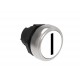 LPCB1118 LOVATO Pulsador Platinum Rasante Blanco con símbolo I