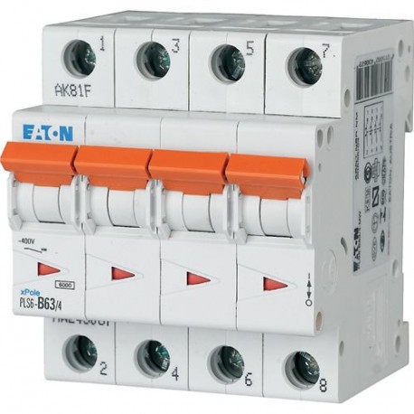 PLS6-D63/4 113409 Y7-113409 EATON ELECTRIC Magneto 4p 63A D curva 6kA
