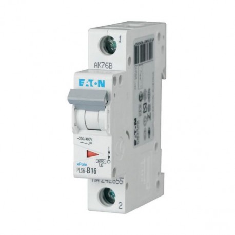 PLS6-B16-MW 242655 Y7-242655 EATON ELECTRIC Interruttore protettore, 16A, 1p, curva caratteristica B