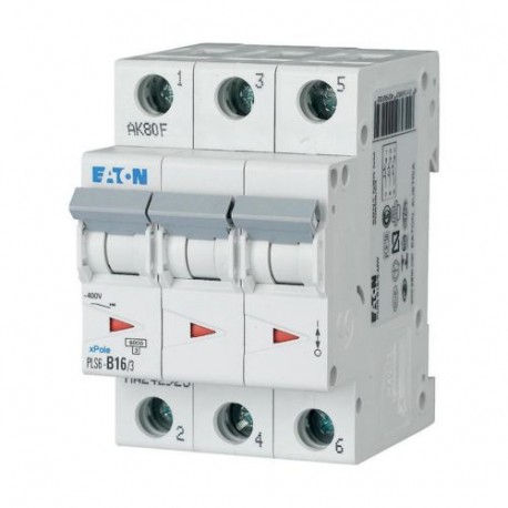 PLS6-C16/3-MW 242949 EATON ELECTRIC Over current switch, 16A, 3 p, type C characteristic