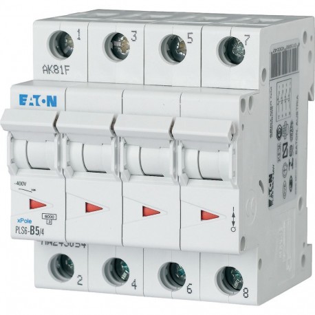 PLS6-C5/4-MW 243080 EATON ELECTRIC LS-Schalter, 5A, 4p, C-Char