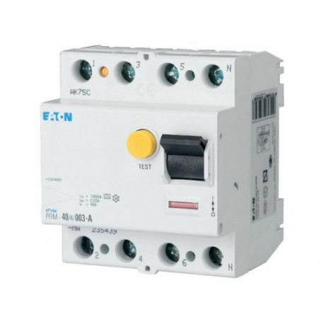 PFIM-40/4/01-A-MW 235440 PBSM-404/01-S/A-MW EATON ELECTRIC FI-Schalter, 40A, 4p, 100mA, Typ A