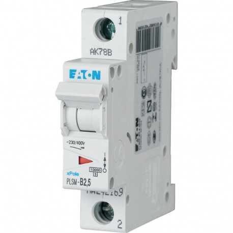 PLSM-B2,5-MW 242169 EATON ELECTRIC Int. magnetotérmico, 1P, curva B, 2,5A