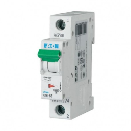 PLSM-D6-MW 242223 Y7-242223 EATON ELECTRIC Interruttore protettore, 6A, 1p, curva caratteristica D