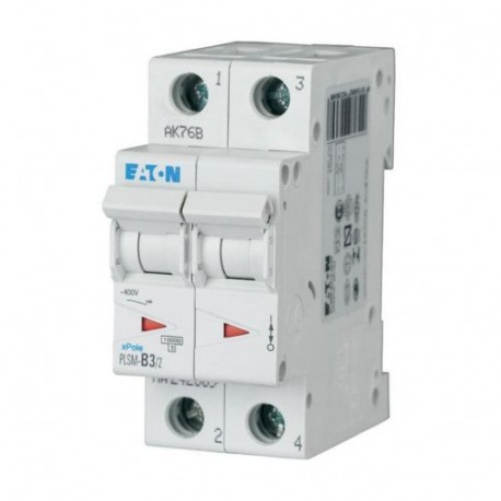 PLSM-B3/2-MW 242369 EATON ELECTRIC MCB, 2P, courbe B, 3A