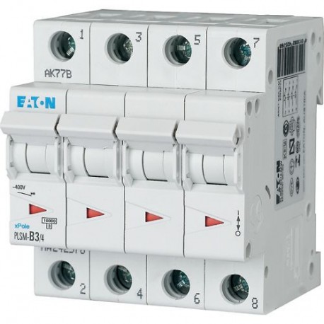 PLSM-C3/4-MW 242602 EATON ELECTRIC Disjoncteur modulaire 3A 4p car. C