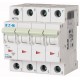 PLSM-C8/4-MW 242607 EATON ELECTRIC Перегрузки по току выключателя, 8А, 4 р, тип С характеристики