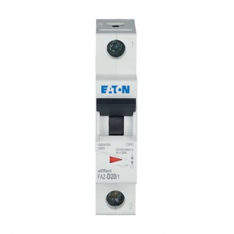 FAZ-D20/1 278585 Y7-278585 EATON ELECTRIC Interruttore LS, 20A, 1p, curva caratteristica D, AC