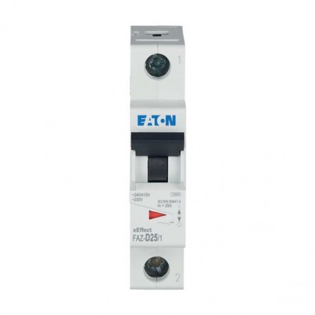 FAZ-D25/1 278586 Y7-278586 EATON ELECTRIC Interruttore LS, 25A, 1p, curva caratteristica D, AC