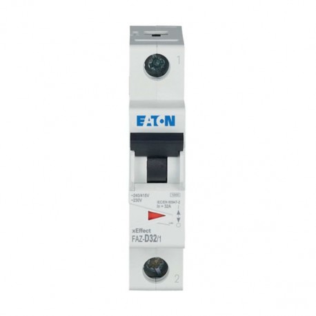 FAZ-D32/1 278587 Y7-278587 EATON ELECTRIC Interruttore LS, 32A, 1p, curva caratteristica D, AC