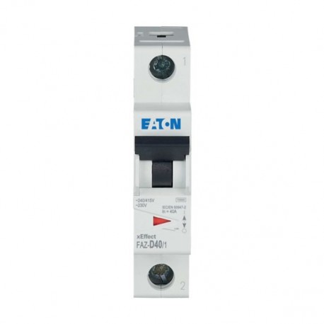 FAZ-D40/1 278588 EATON ELECTRIC Int. magnetotérmico FAZ, 40A, 1P, curva D