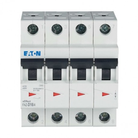 FAZ-D16/4 279084 EATON ELECTRIC LS-Schalter, 16A, 4p, D-Char