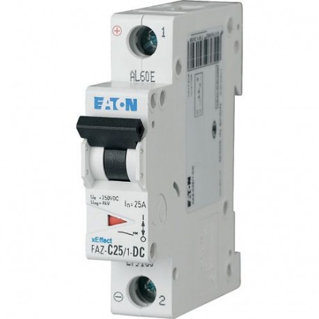 FAZ-C6/1-DC 279125 EATON ELECTRIC Over current switch, 6A, 1p, C-Char, DC current