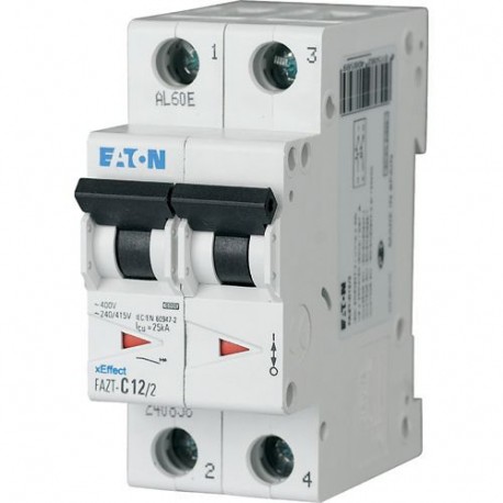 FAZT-C20/2 240862 EATON ELECTRIC Автоматический выключатель 20А, кривая отключения С, 2 полюса, откл. способ..