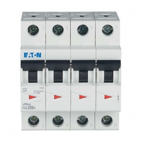 FAZ-Z50/4 279120 EATON ELECTRIC Interruttore LS, 50A, 4p, curva caratteristica d'intervento Z, AC