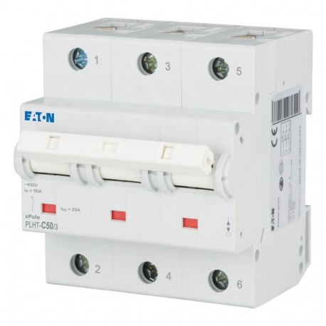 PLHT-C50/3 248037 0001609524 EATON ELECTRIC MCB, 3P, curva C, 50A