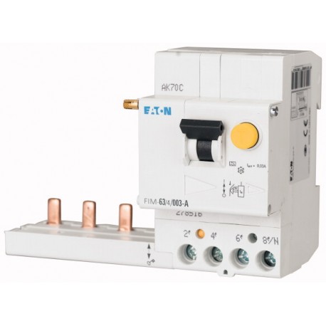 PBSM-404/03-A-MW 262575 EATON ELECTRIC Residual-current circuit breaker trip block for PLS. 40A, 4 p, 300mA,..
