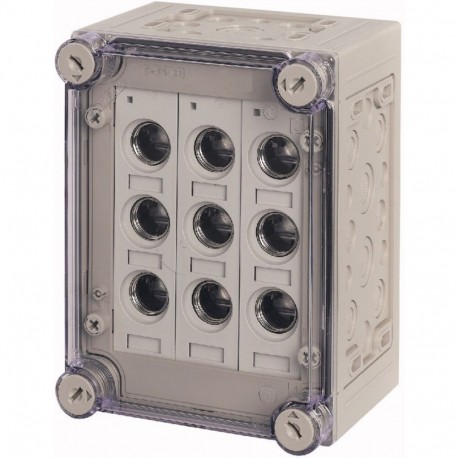 RS27/I23E 013156 EATON ELECTRIC Fuse enclosure, 3x3xE27, HxWxD 250x187.5x150mm