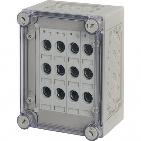 RS18/I23E 020275 2502152 EATON ELECTRIC Fuse enclosure, 4x3xE18, HxWxD 250x187.5x150mm