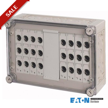 RS18/I43E 032140 EATON ELECTRIC Fuse enclosure, 8x3xE18, HxWxD 250x375x150mm