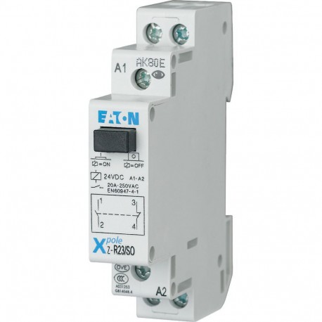 Z-R23/SO 265184 EATON ELECTRIC Relais modulaire, 24V DC, 1F+1O, 20A, 1PE