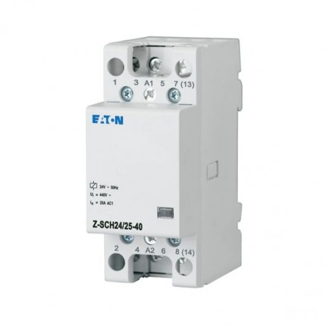 Z-SCH24/25-40 248851 EATON ELECTRIC Contacteur modulaire, 24VAC/50Hz, 4 s, 25A, 2PE