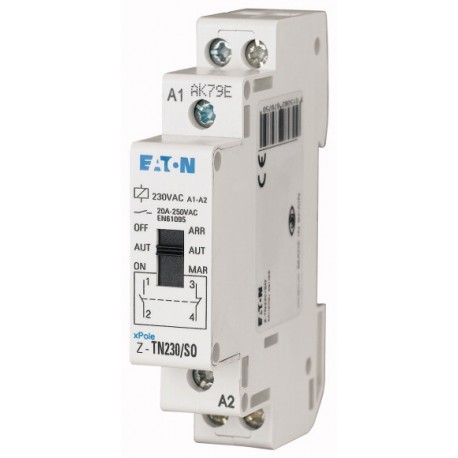 Z-TN230/2S2O 103168 Y7-103168 EATON ELECTRIC Relais modulaire, 230V 50Hz, 2F + 2O