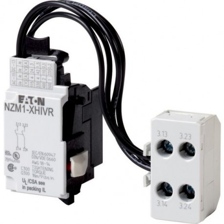 NZM1-XHIVR 292195 EATON ELECTRIC Contacto auxiliar, 2 contacto avanzado N/O, conexión derecha