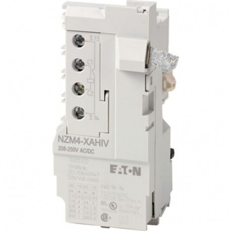 NZM4-XAHIV110-130AC/DC 266474 EATON ELECTRIC Sganciatore a lancio di corrente, 110-130VAC/DC +1NA ant.