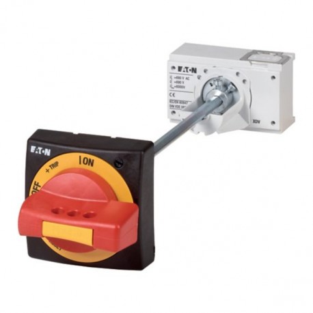 NZM1-XTVDVR-60-NA 100671 EATON ELECTRIC Maneta rotativa a puerta, rojo-amarillo max 60mmeje, NZM1