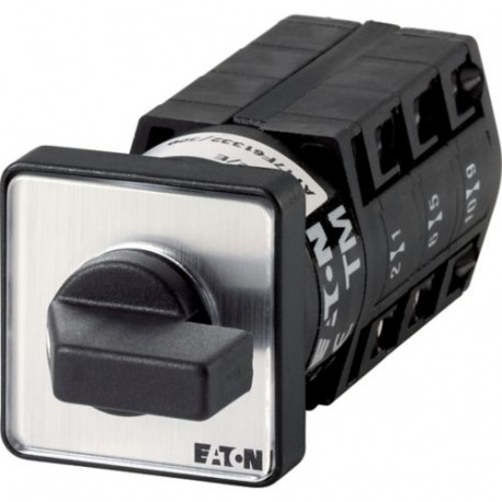 TM-3-8401/E 015554 EATON ELECTRIC Interruptor inversor 5 polos 10 A Placa indicadora: 1-0-2 60 ° Montaje emp..