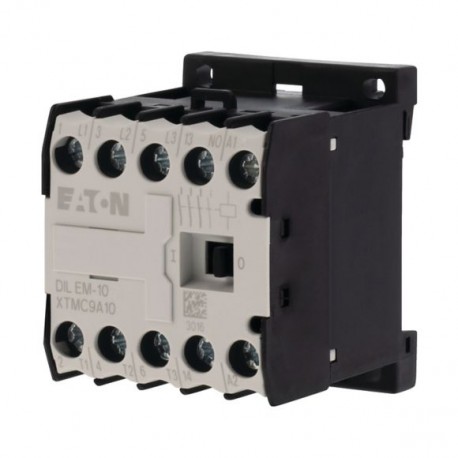 DILEM-10(24V50HZ) 010005 XTMC9A10U EATON ELECTRIC Contactor, 3p+1N/O, 4kW/400V/AC3