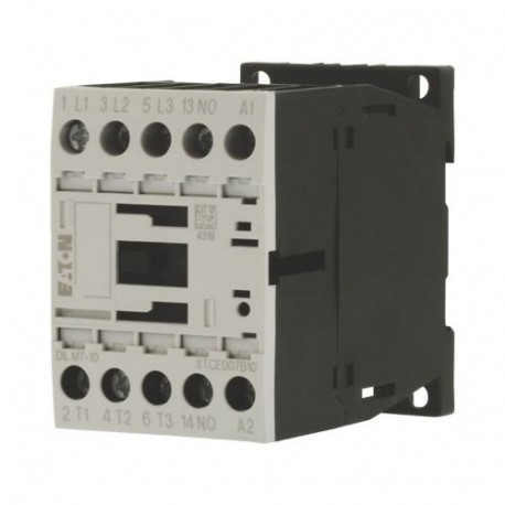 DILM7-10(208V60HZ) 276544 XTCE007B10E EATON ELECTRIC Contactor, 3p+1N/O, 3kW/400V/AC3