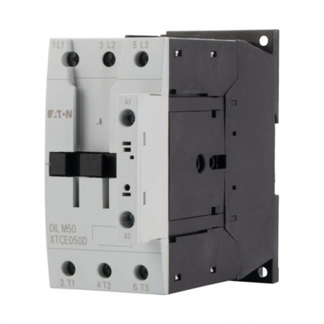 DILM50(600V60HZ) 277825 XTCE050D00D EATON ELECTRIC Contactor, 3p, 22kW/400V/AC3