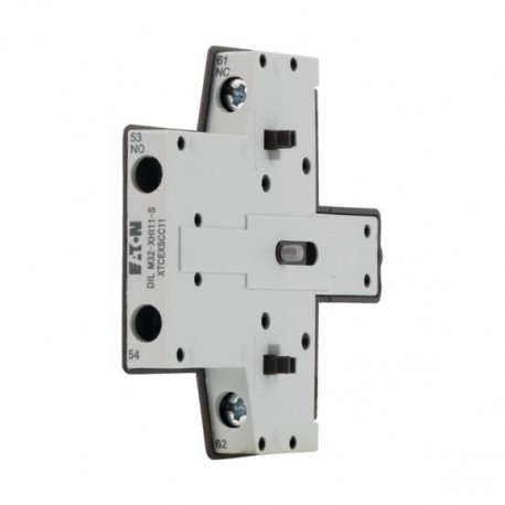 DILM32-XHI11-S 101371 XTCEXSCC11 EATON ELECTRIC Auxiliary contact module, 1N/O+1N/C, side, screw connection