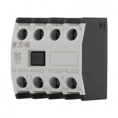DILM150-XHIV22 277953 Y7-277953 EATON ELECTRIC XTCEXFBLG22 auxiliar 2NA contacto (1Close antecedência) + 2NF..